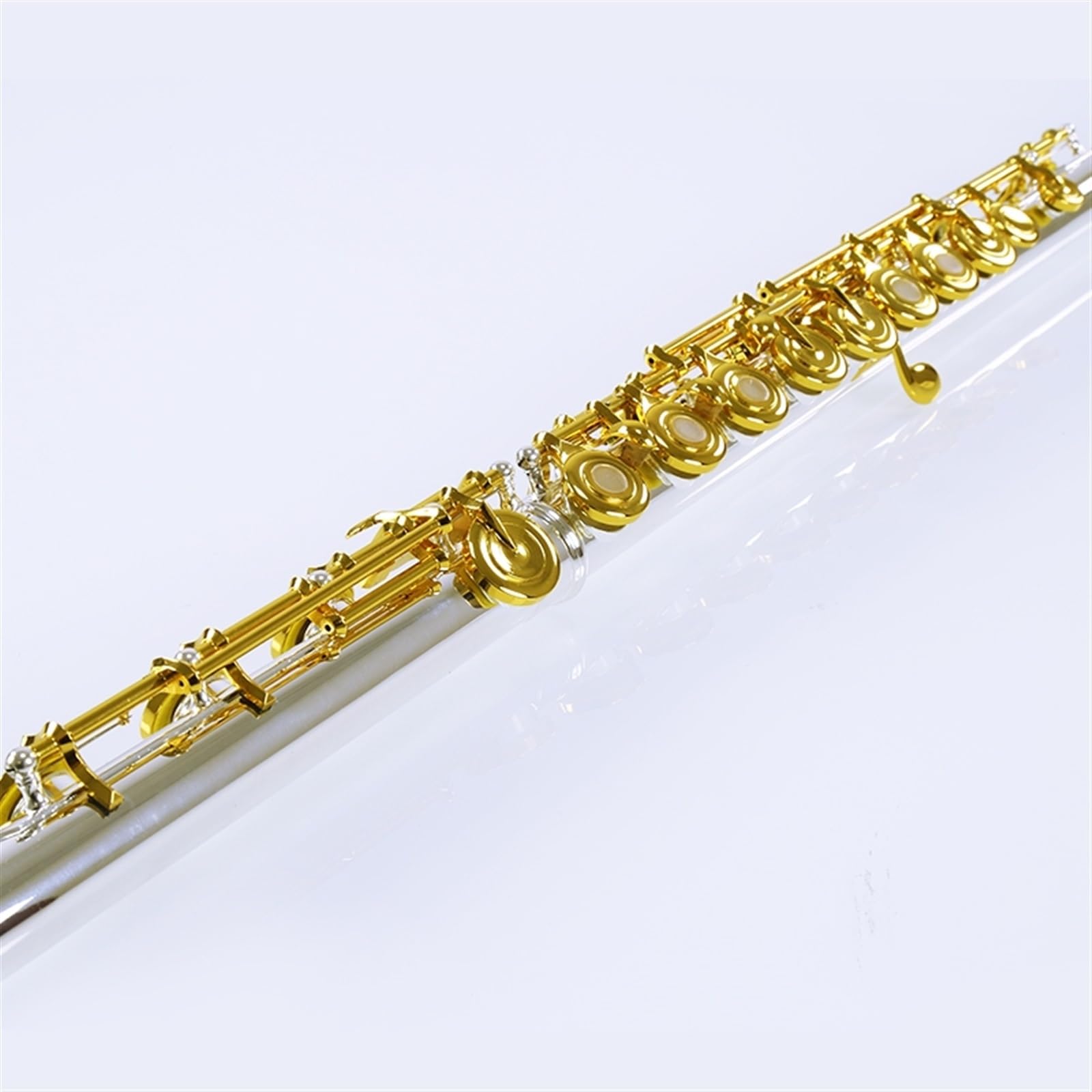 Fairyフルート・24K金メッキ・17キーH足部管・リングキー K107589571